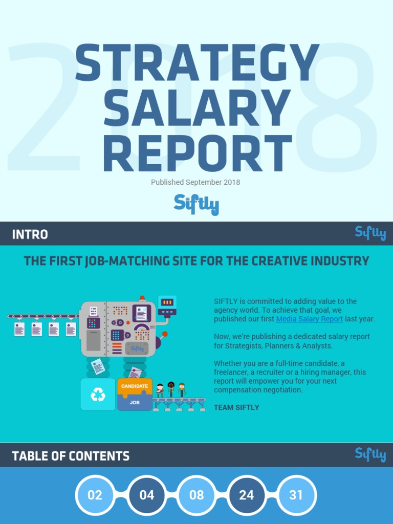 SIFTLY Strategy Salary Survey PDF 2018 (FINAL) PDF PDF Strategist Race And