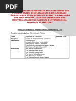 Portfolio UNOPAR CST 3 e 4 -Orçamento Publico - Encomende Aqui 31 996812207