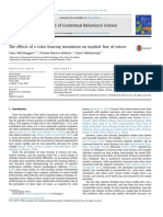 The Effects of A Voice Hearing Simulation On Implicit Fear of Voices