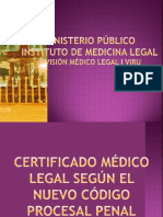 Ministerio Público de Medicina Legal - Dr. Cesar Quito Santos