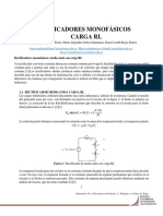 Rectificadores Monofasicos Carga RL