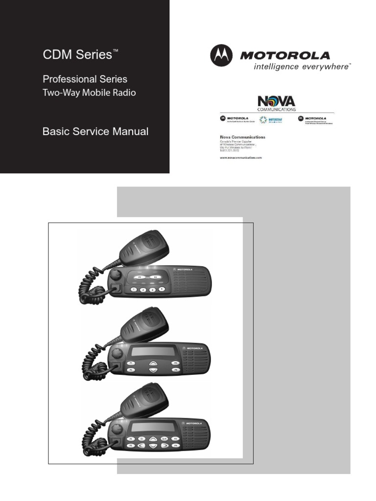 CDM Series Basic Service Manual | PDF | Printed Circuit Board | Cmos