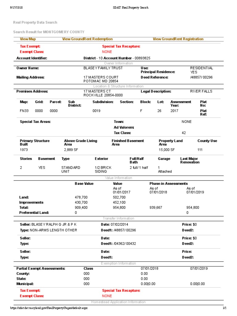 SDAT_ Real Property Search | Land Lot | Real Property