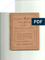 Lições Bíblicas - 1970 - 2° Semestre