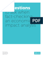 To Ask When Fact-Checking An Economic Impact Analysis: 5 Questions