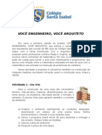 Projeto - Você Arquiteto, Você Engenheiro