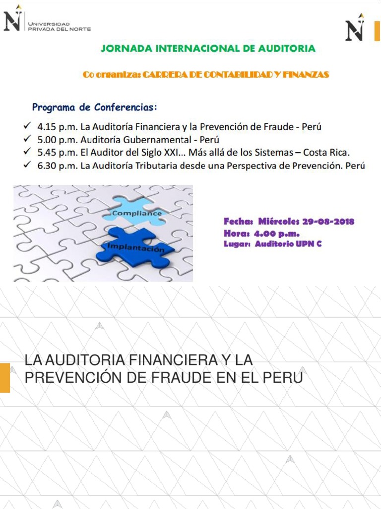 Auditoría Financiera y Fraude en Perú | PDF | Auditoría | Contabilidad ...