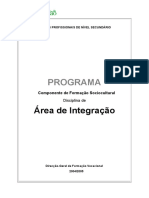 Curso profissional: área de integração