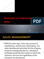 Domestic V/s International Sales: Lokesh Garg