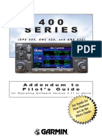 4 0 0 Series: Addendum To Pilot S Guide