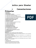 Guía Práctica Para Diseñar Una Cementación