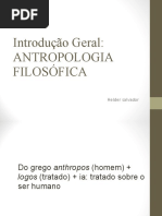 Antropologia Filosófica Introdução Geral