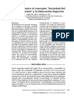 Relación Entre El Concepto “Sociedad Del Conocimeinto e Investigación