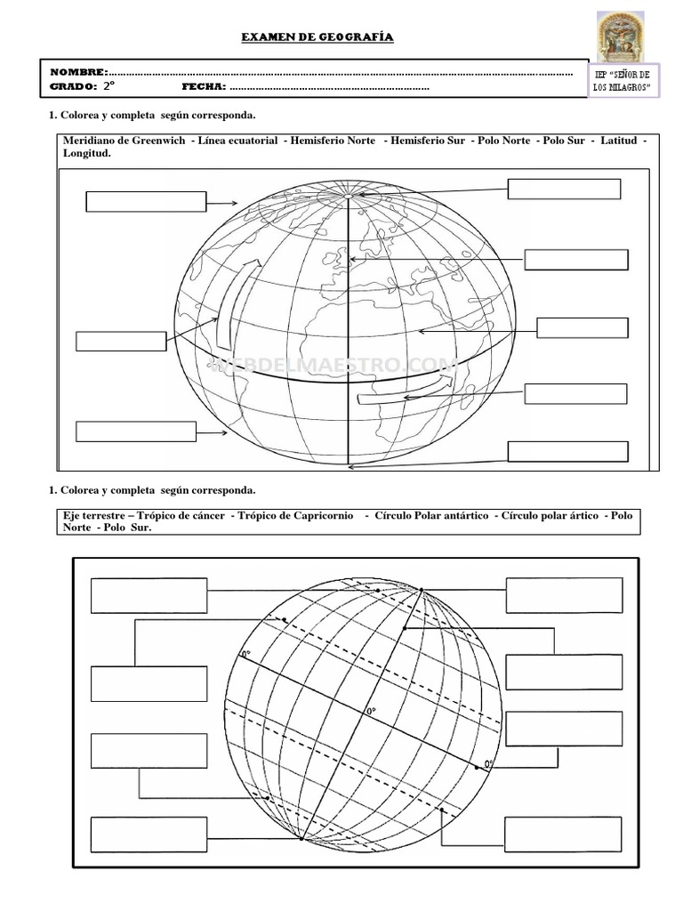 Examen de Geografía 2 | PDF