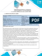 Syllabus Del Curso de Administración de Farmacia PDF
