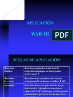 WAIS III Aplicación