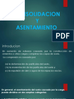 Consolidación y asentamiento del suelo