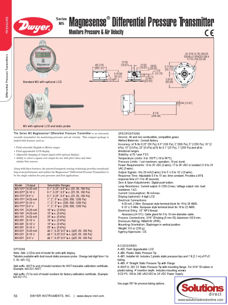 Dwyer A 435 Field Upgradeable Lcd Display For Series Ms Magnesense Differential Pressure Transmitter Olivieraresort Com