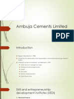 Ambuja Cements Limited CSR