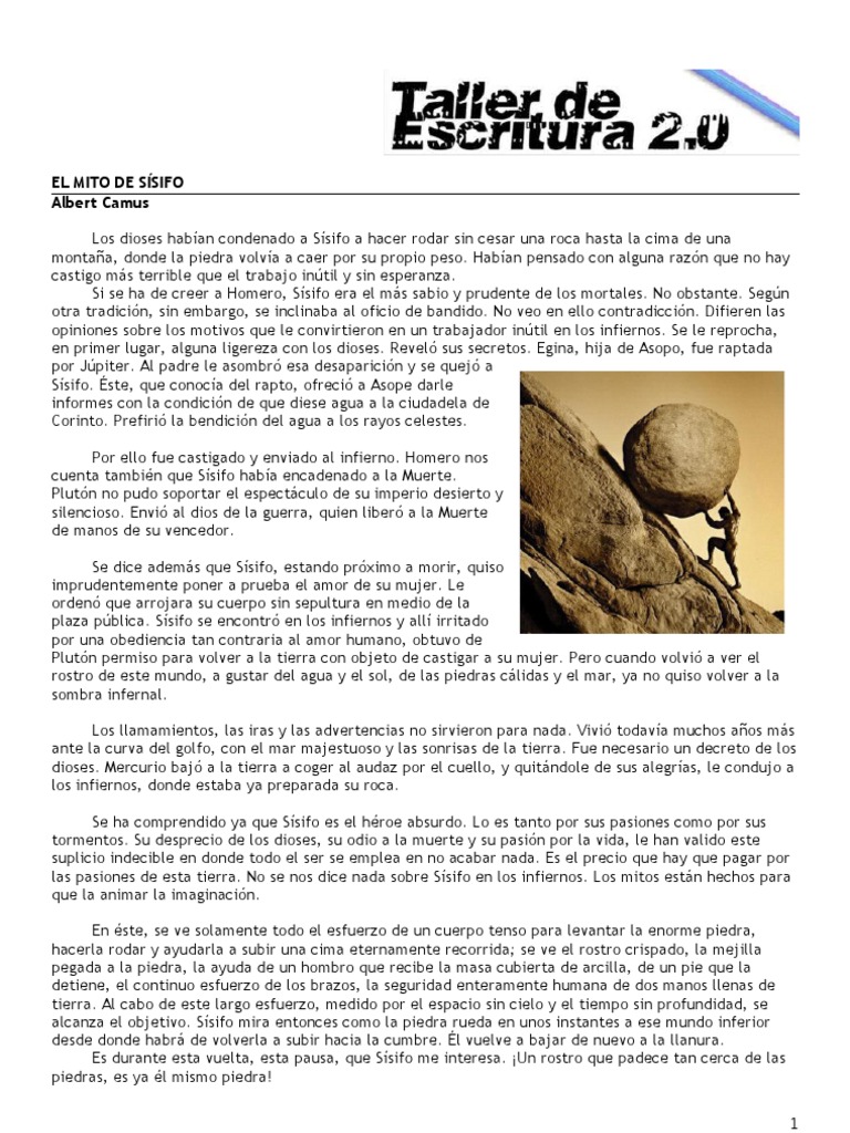 EL MITO DE SÍSIFO