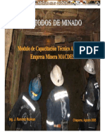 Curso Metodos de Minado Mineria Subterranea (1)