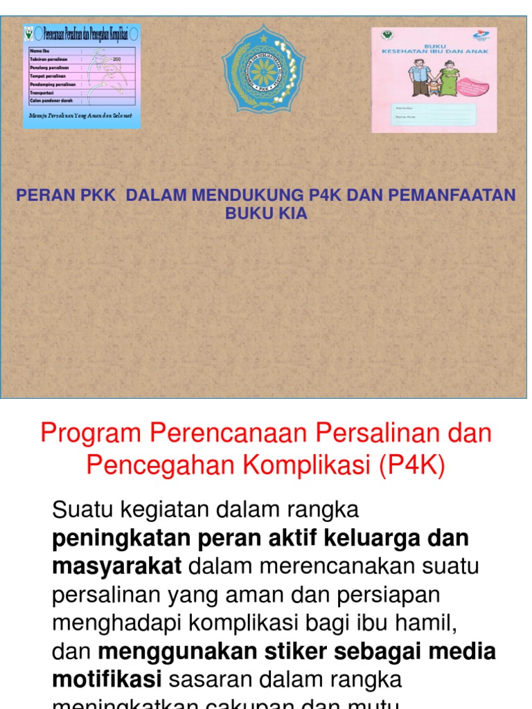 Stiker P4K untuk Ibu Hamil | PDF | Kesehatan Holistik