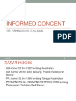 Informed Concent: Siti Rahmalia HD, S.KP, Mns