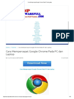 Cara Mempercepat Google Chrome Pada PC Dan Laptop PDF