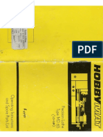 Lathe Prazi SD300 (Hobbymat MD65) ENG Manual