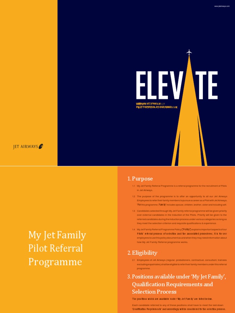 Jet Airways Pilot Referral Program | PDF | Recruitment | Verification ...