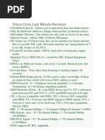 Cisco Ccna Last Minute Revision