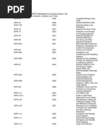 NFPA Codes and Standards | PDF