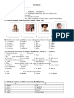 English 7 worksheet answers