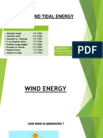 Wind and Tidal Energy: Presented by