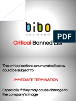 Critical Banned List