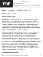 Destaques Do Livro de Jó
