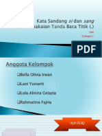 Kata Sandang Si Dan Sang