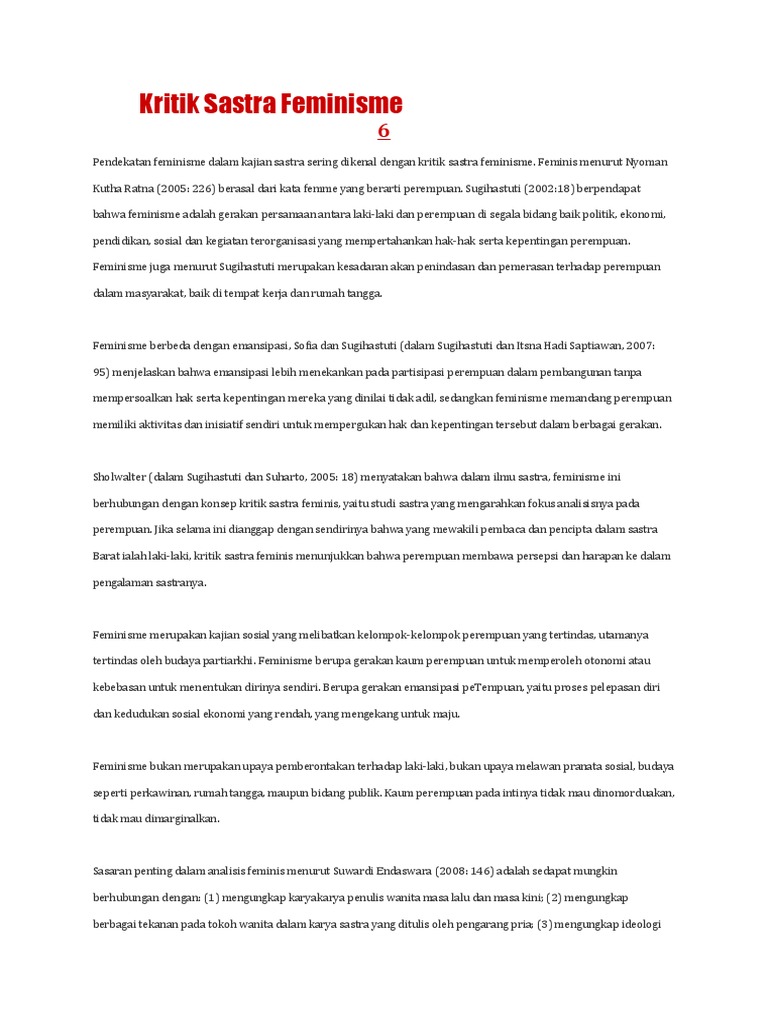 Teori Kritik Feminisme Pdf