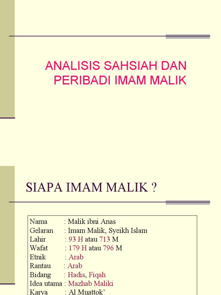 Imam Malik Pdf
