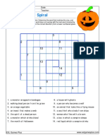 Halloween Wordspiral