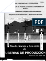 Diseño, Manejo y Seleccion de Tuberia de Produccion