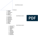 Lista de Fármacos I UNIDAD