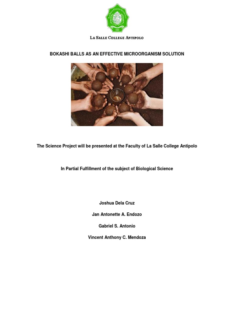 Bokashi Balls PDF Environmental Technology Environmental Issues
