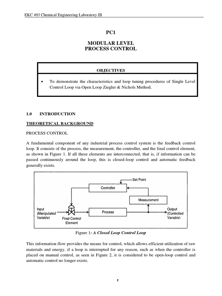 PC1 SE270 Modular Level Control | PDF | Control Theory | Cybernetics