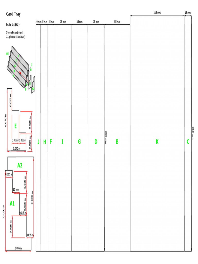 Card Tray Diagram and Dimensions | PDF
