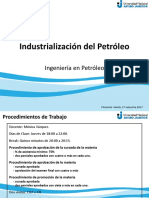 Industrialización Del Petróleo, 1 Clase