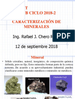 Caracterización de Minerales