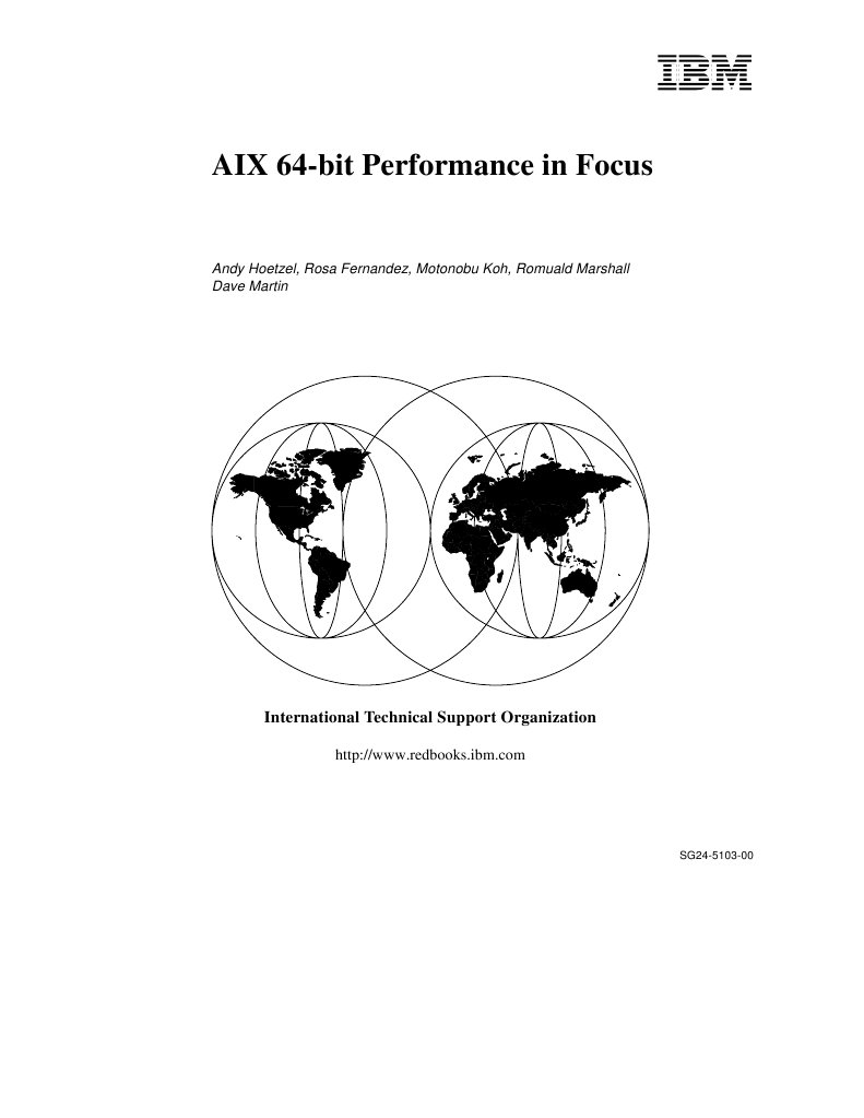 AIX 64bit Performance in Focus - sg245103 | PDF | 64 Bit Computing ...