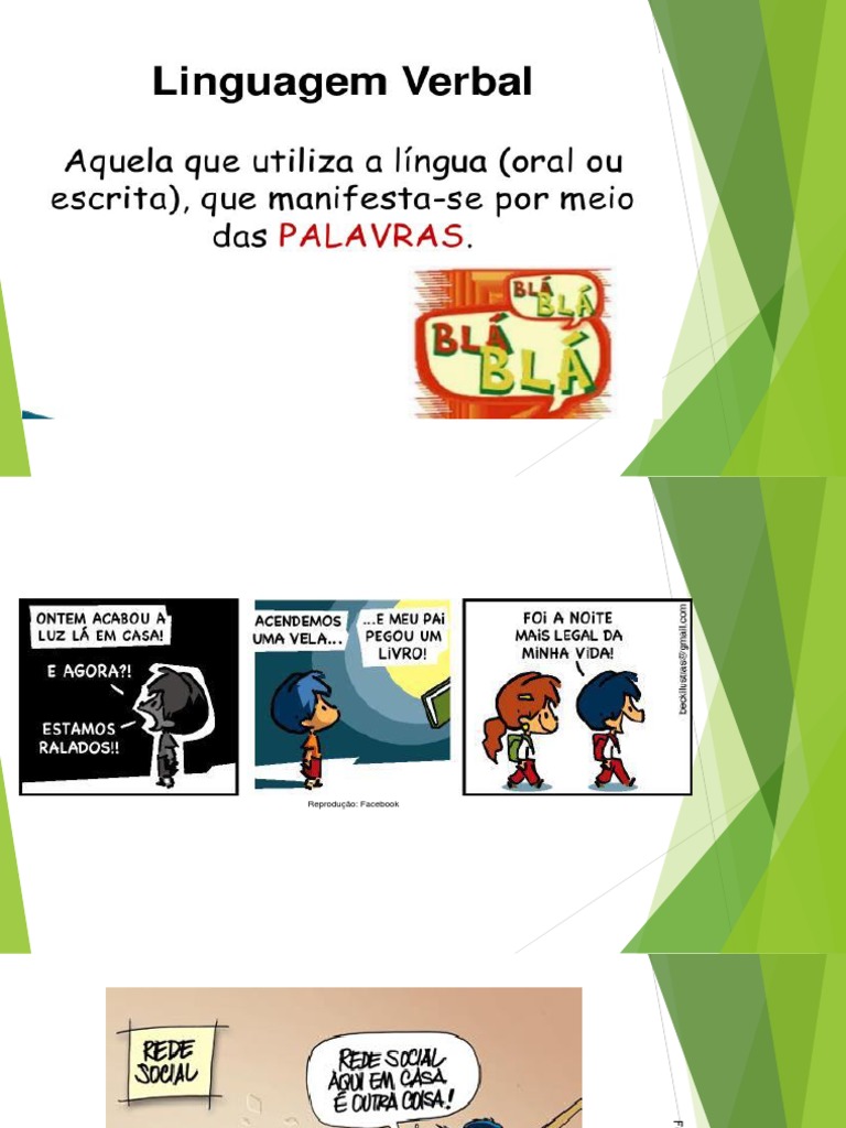 Lingua Portuguesa, Linguagem Verbal | PDF