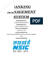 Banking Management System: Submitted By
